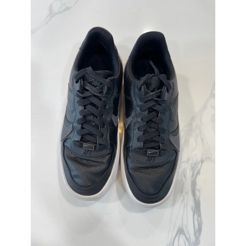 Nike Air Force 1 Platform Sneakers Size 7 Black Women's AF1 DJ9946 001